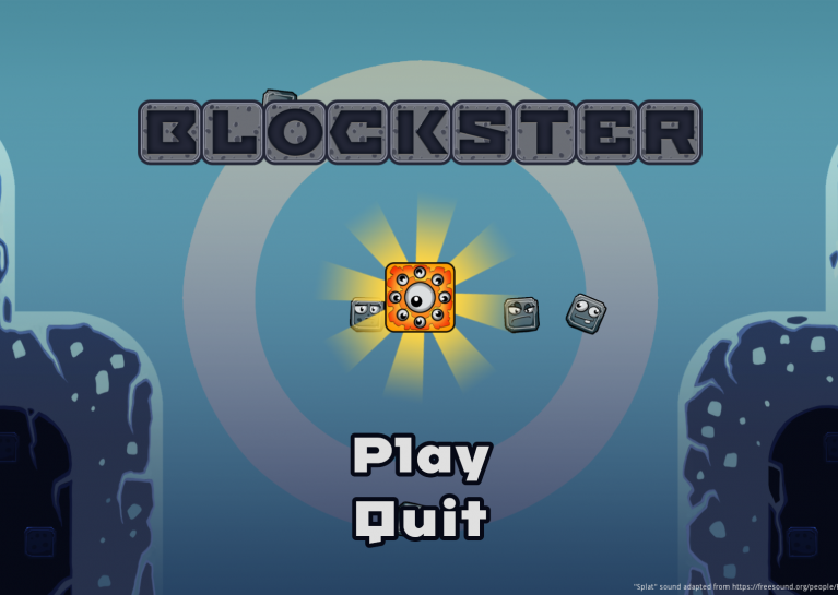 Blockster title screen